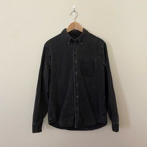 A&F Black Denim Shirt